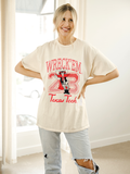 Texas Tech Red Raiders Club Mascot Off White Thrifted Tee