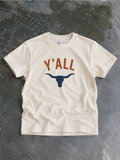 Y'all Western Kids Tee - Bella Youth Graphic Tee