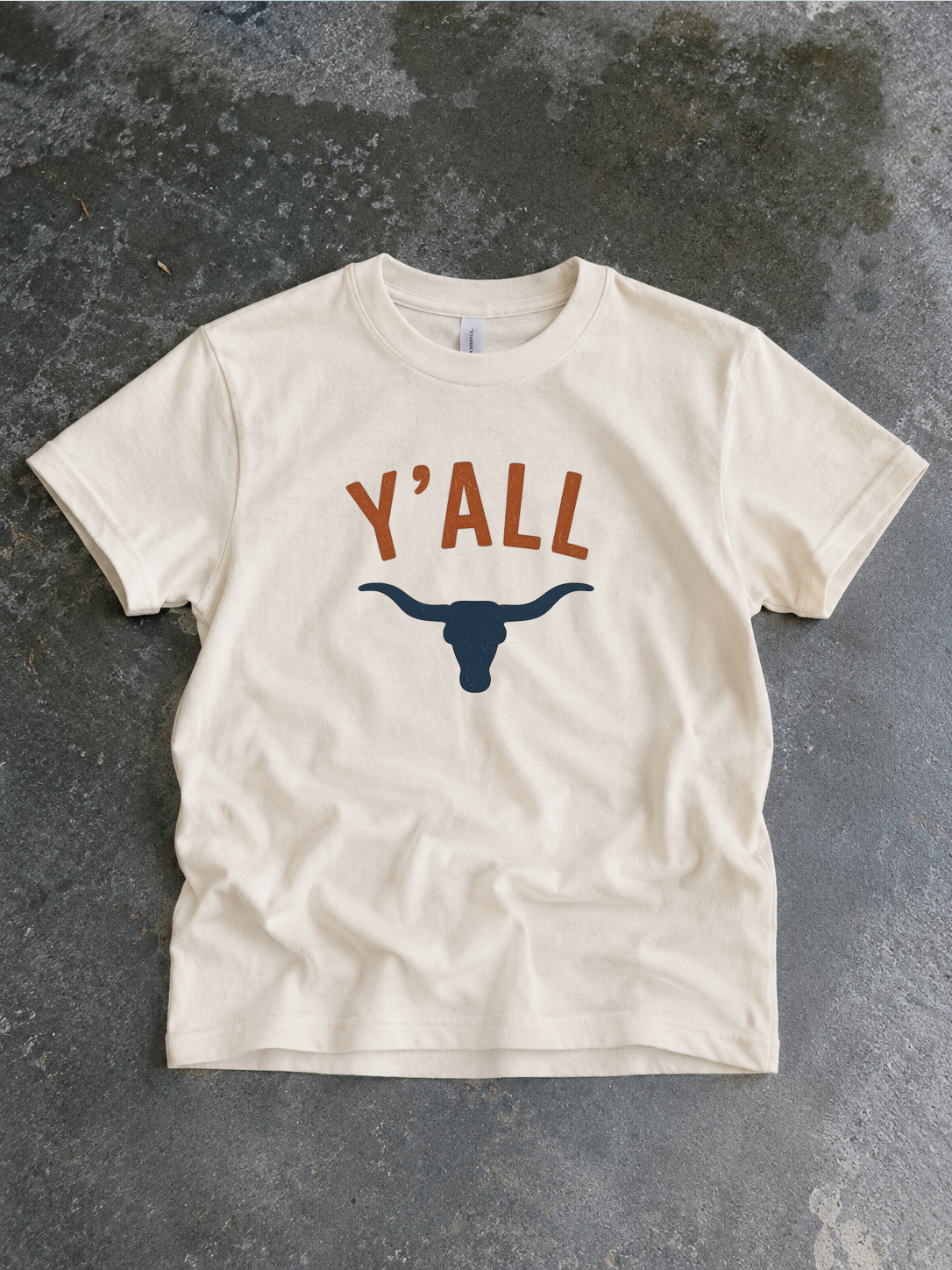 Y'all Western Kids Tee - Bella Youth Graphic Tee