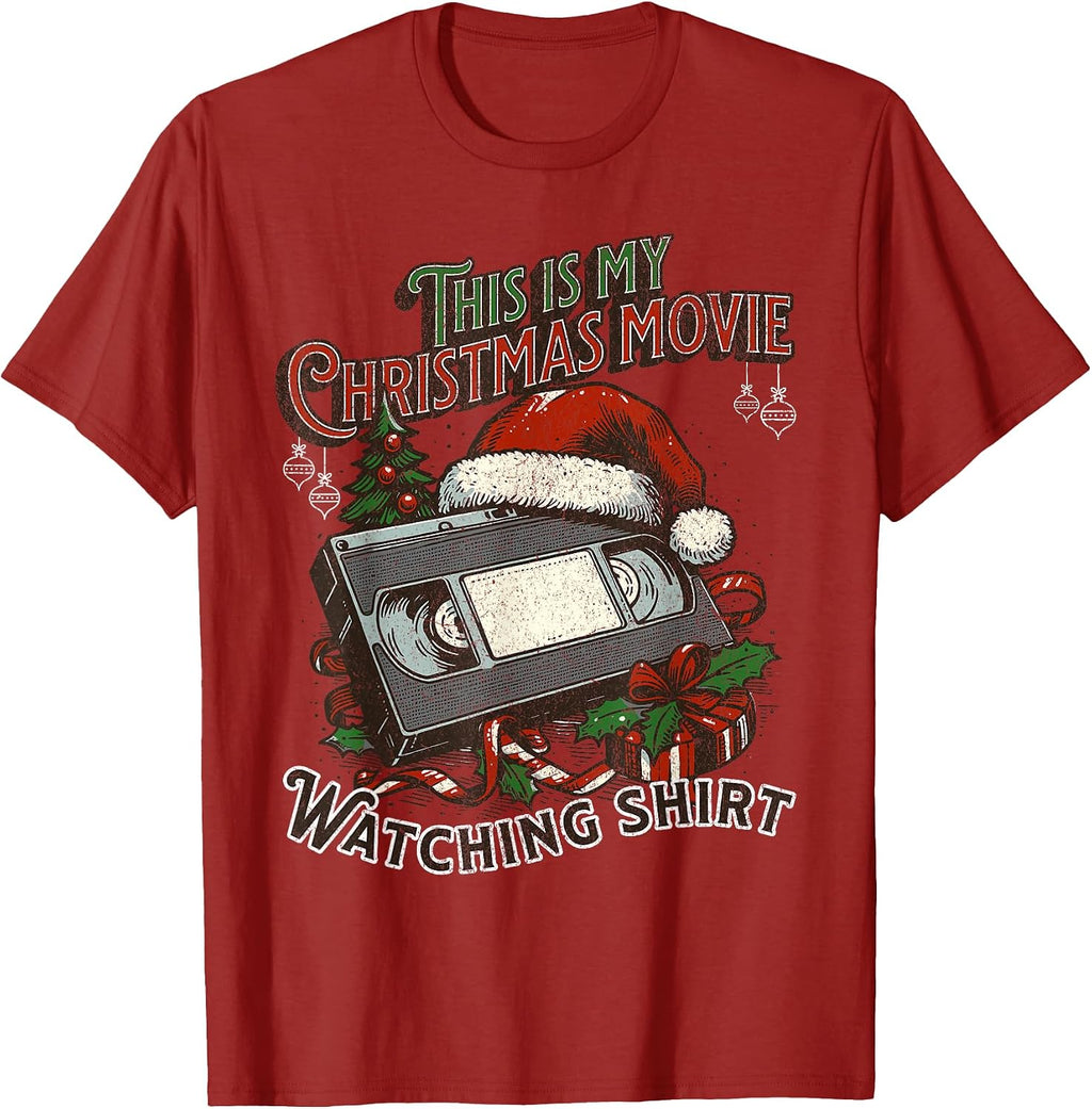 This is My Christmas Movie Watching Shirt Christmas Pajama T-Shirt
