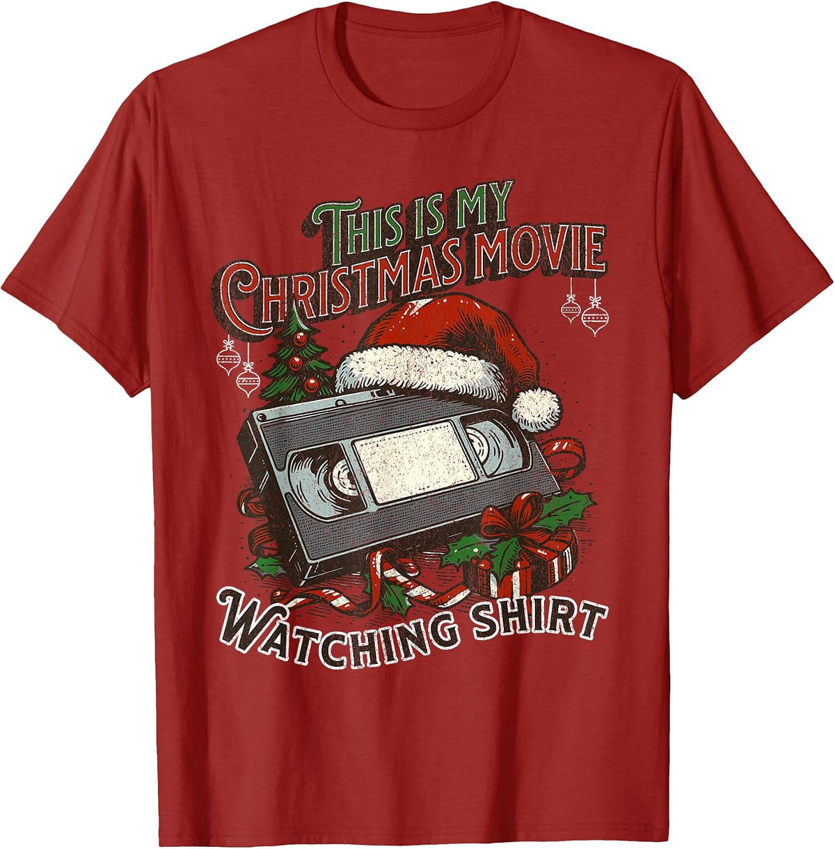 This is My Christmas Movie Watching Shirt Christmas Pajama T-Shirt