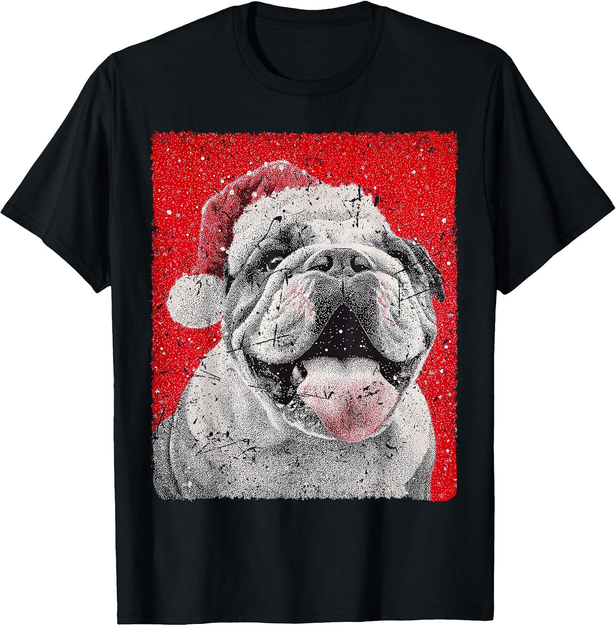 English Bulldog Christmas Dog T-Shirt