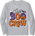 Family Matching Halloween Costume The Boo Crew Spooky Season Long Sleeve T-Shirt
