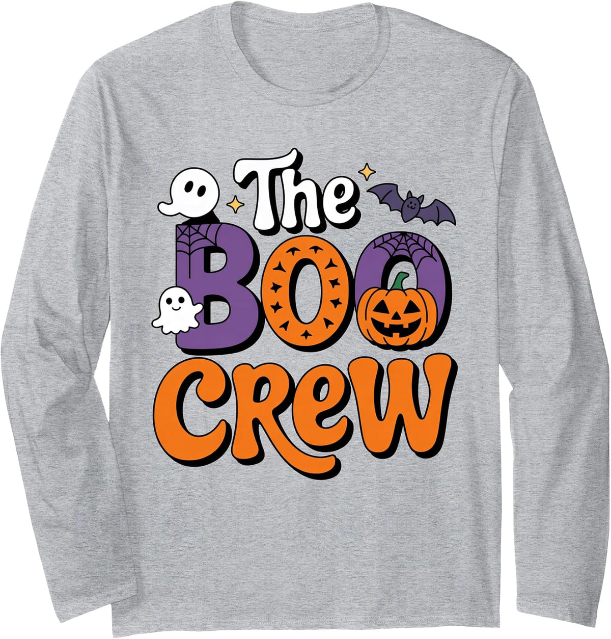 Family Matching Halloween Costume The Boo Crew Spooky Season Long Sleeve T-Shirt