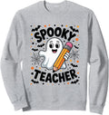 Spooky Teacher Cute Ghost Halloween School Sweatshirt