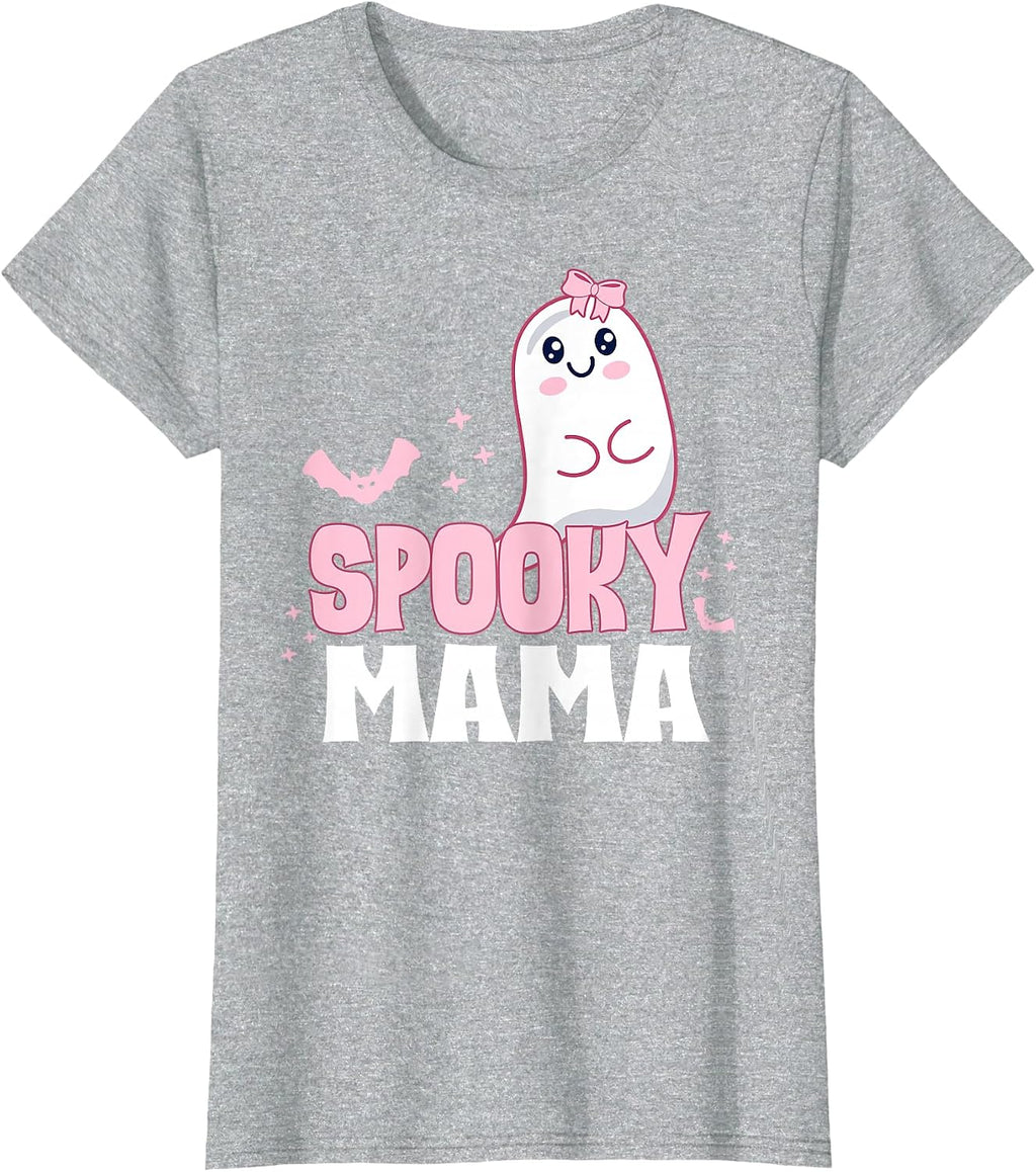 Spooky Family Cute Pink White Ghost Boo Halloween