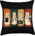 Funny Nurse Halloween Shirt Cute Ghost Nurse Squad Throw Pillow