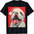Xmas Bulldog Christmas Dog T-Shirt