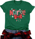 Christmas Shirts for Women Nurse Christmas Tee Shirt Christmas Nurse Vacation Tops