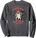 Halloween Spooky Season Ghost Coffee Fall Retro Vintage Cute Sweatshirt