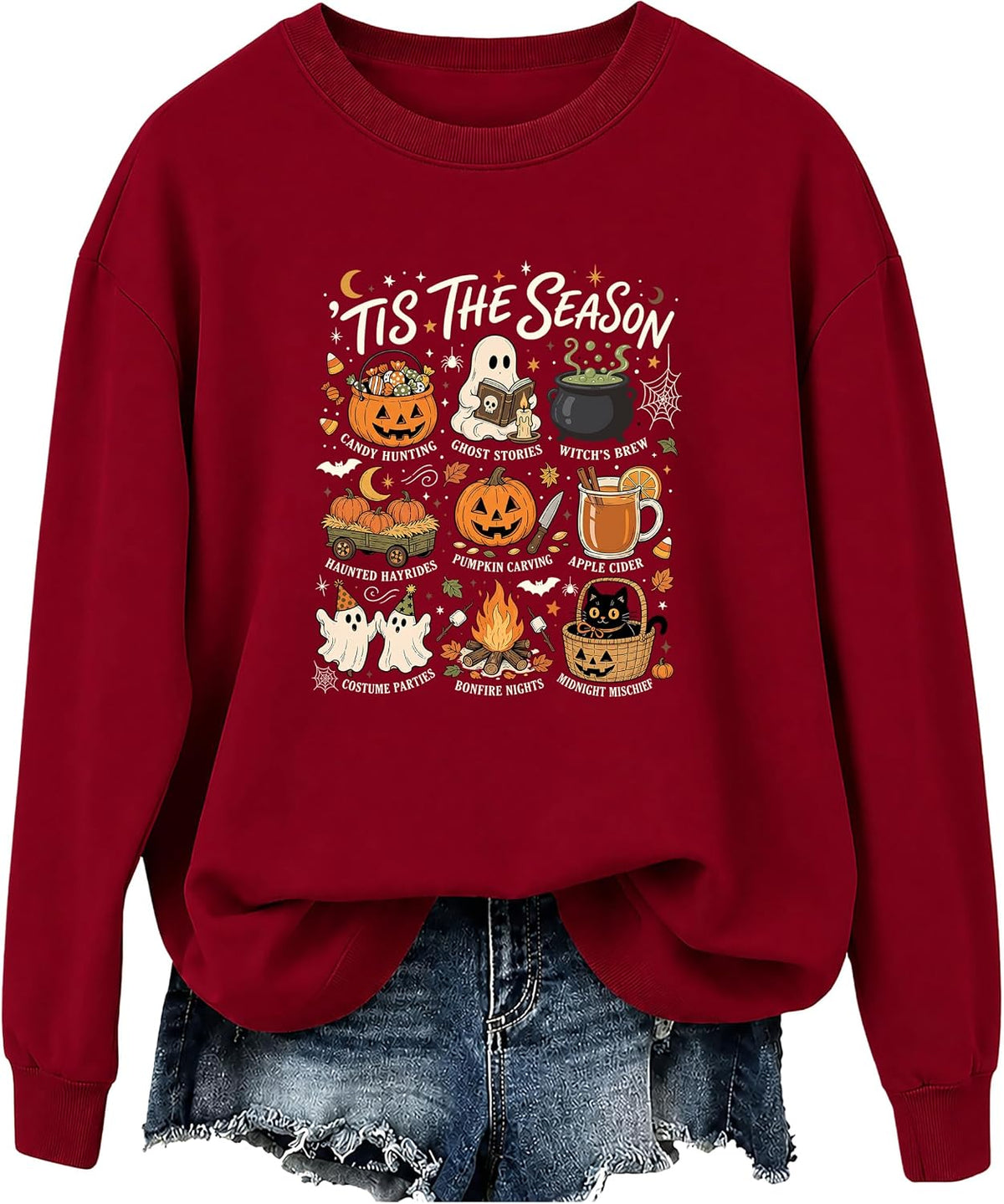 Tis The Season Halloween Sweatshirt Spooky Season Hoodie