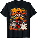 Cat Boo Crew Halloween Matching Family Monster Group T-Shirt