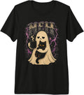 Meh Ghost Black Cat Halloween Premium Tri-Blend T-Shirt