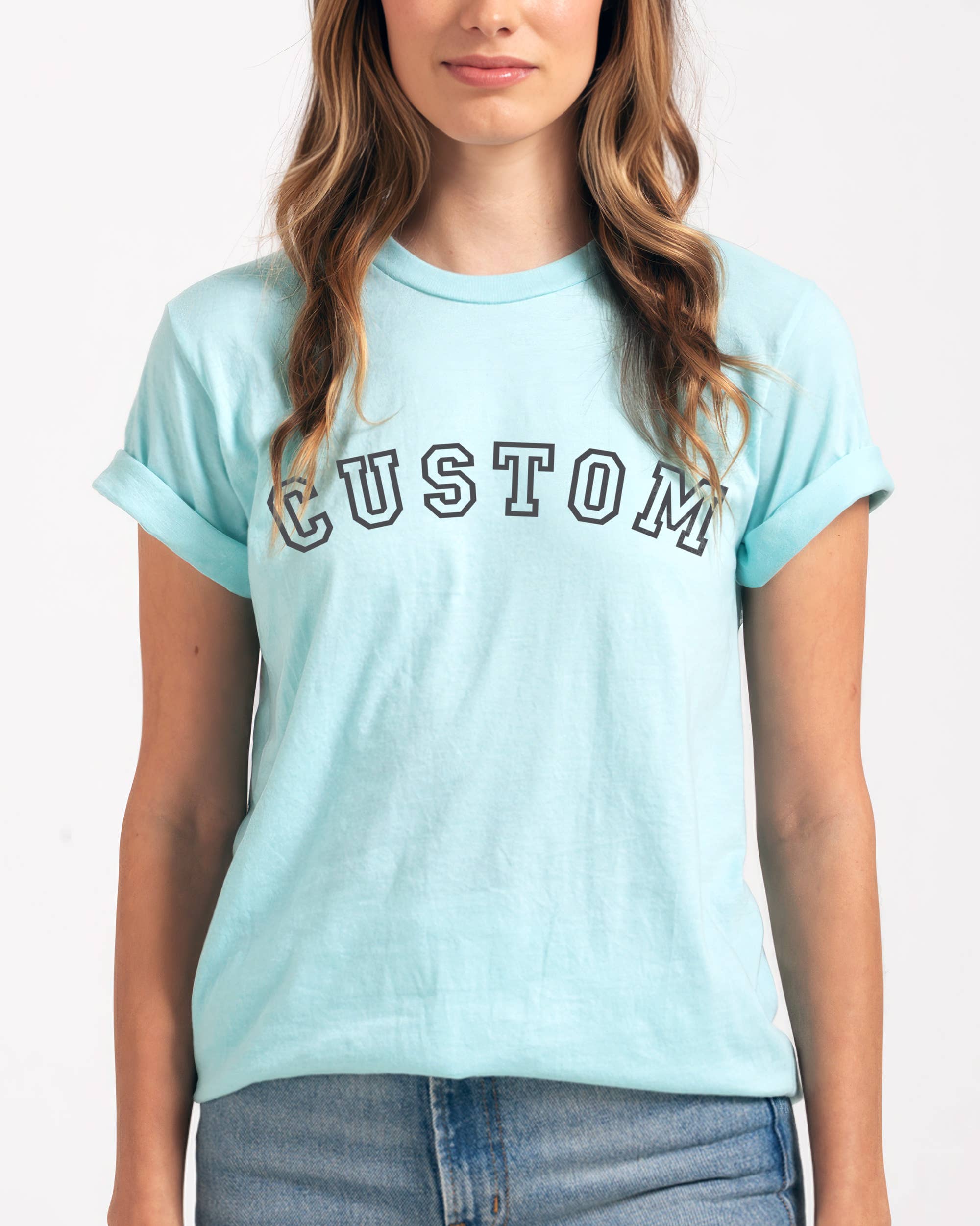 Custom T Shirt, Unisex Soft Lightweight, Your Text or Logo