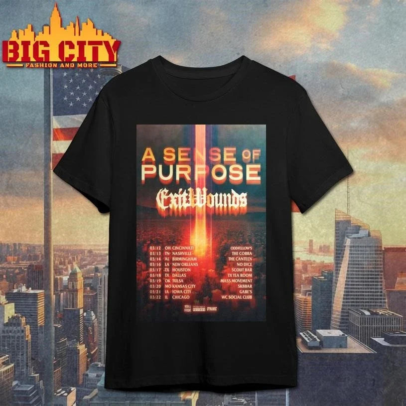 A Sense of Purpose Tour 2026 Poster Shirt Unisex
