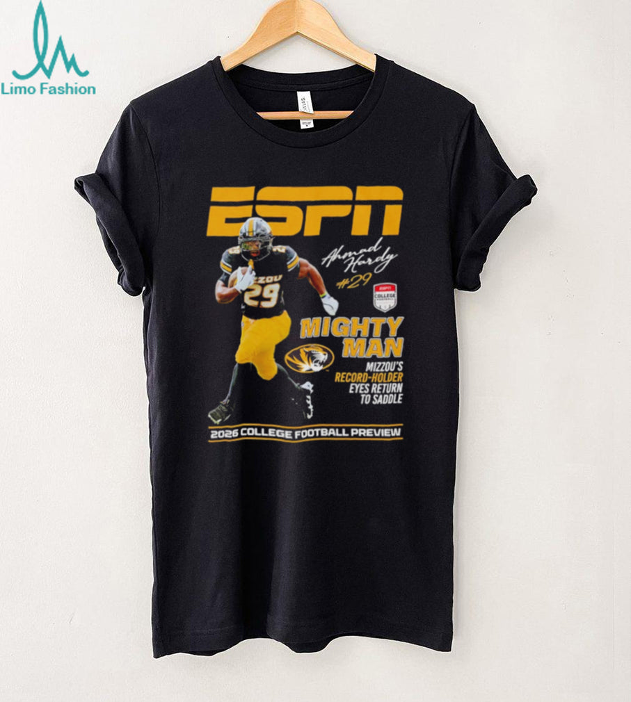 Ahmad Hardy Missouri Tigers Mighty Man ESPN 2026 College Football Preview shirt