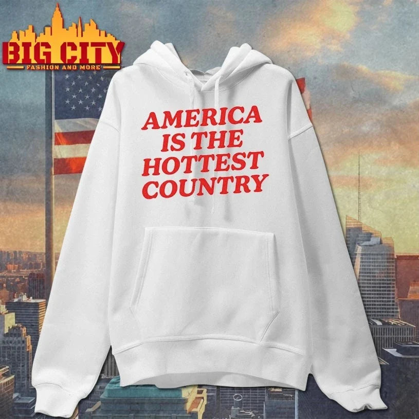 America is the hottest country red text Unisex