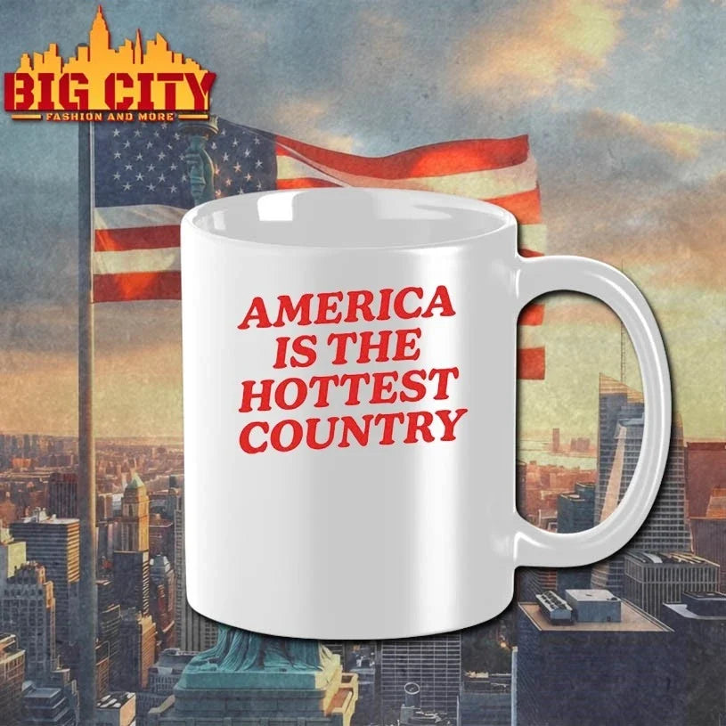 America is the hottest country red text Unisex