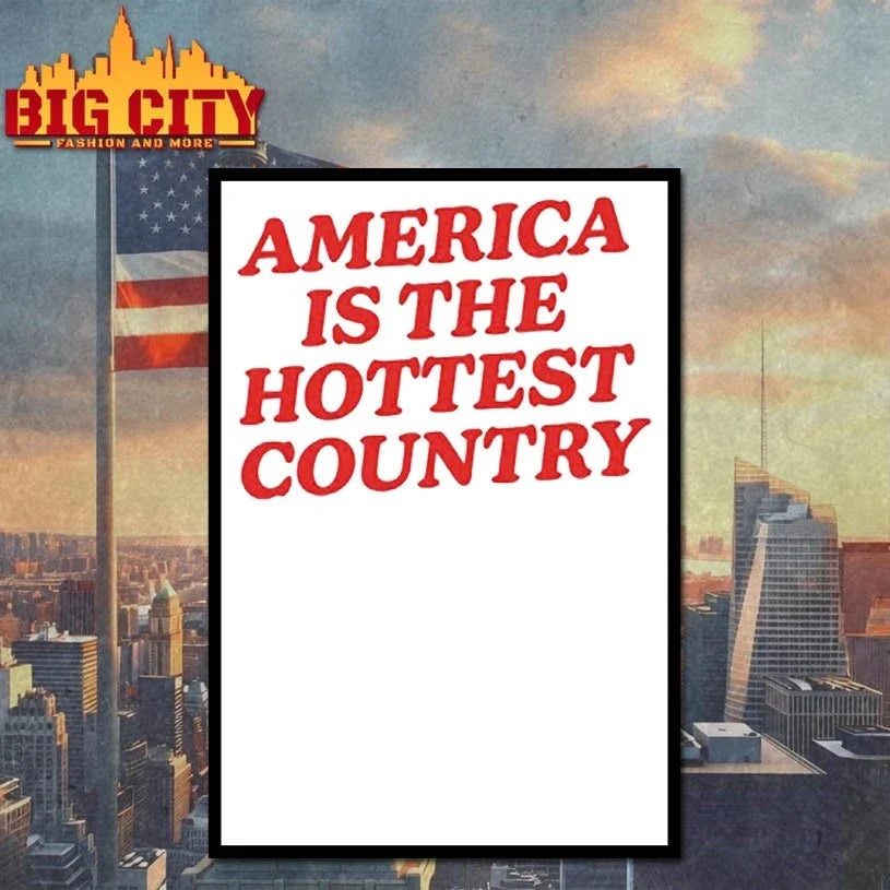 America is the hottest country red text Unisex