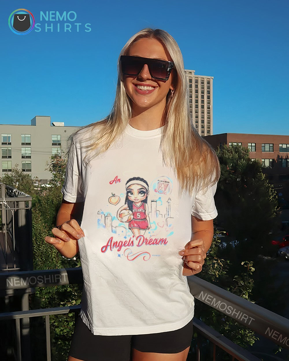 An Angels’ Dream Angel Reese Atlanta Dream shirt