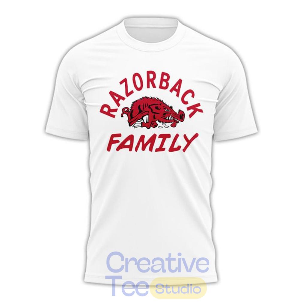 Arkansas Razorbacks Family 2026 Special White T-Shirt