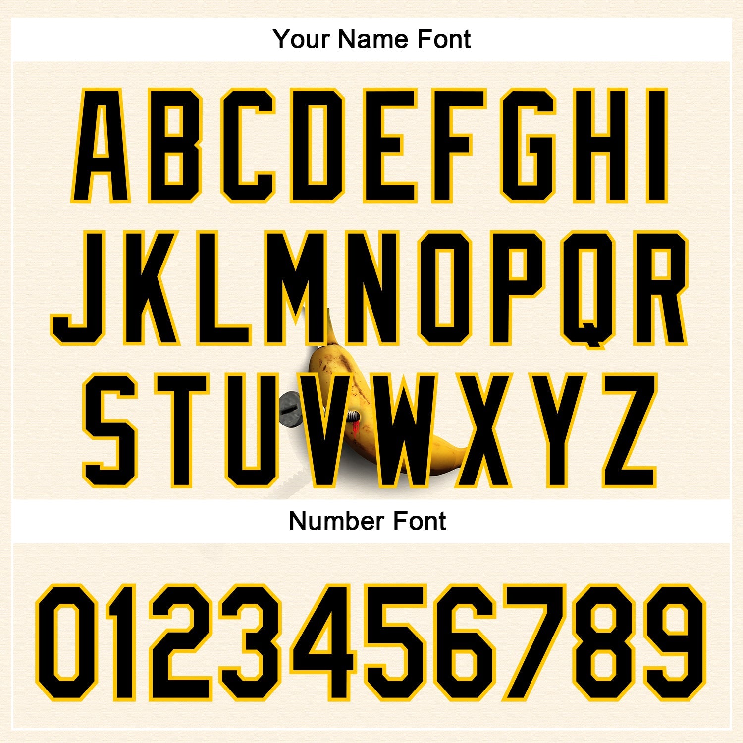 Custom Cream Black-Yellow 3D Marcel Caram Bananas Reinterpretation Authentic Baseball Jersey