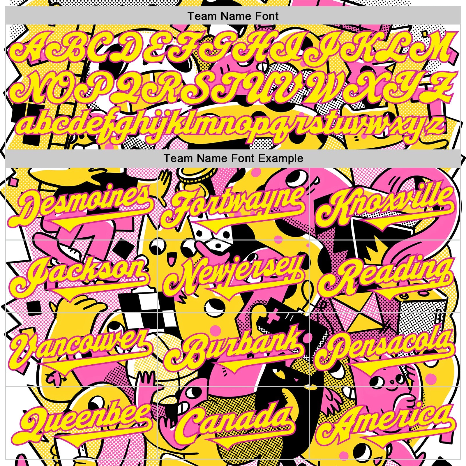 Custom Black Light Yellow-Deep Pink 3D Geo Law Play Time Authentic Baseball Jersey