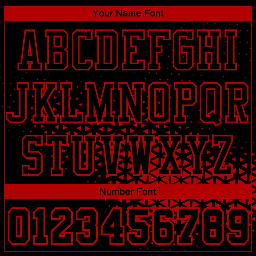 Custom Black Red Round Neck Sublimation Basketball Suit Jersey