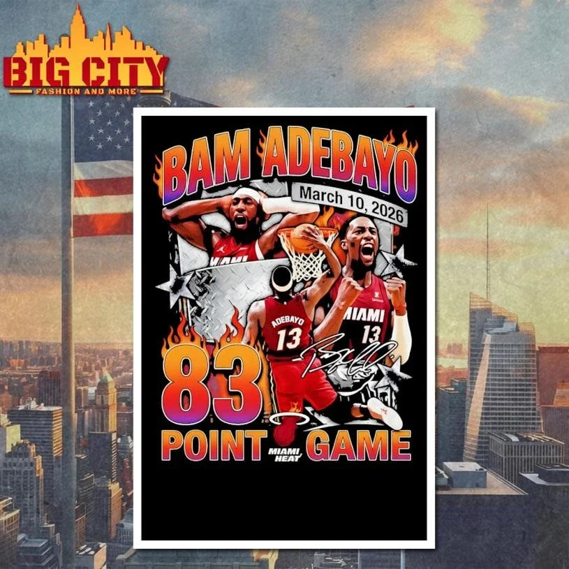 Bam Adebayo Miami Heat 83 Point Game Shirt Unisex