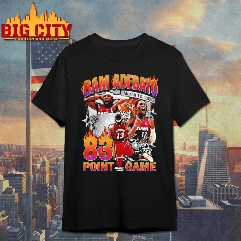 Bam Adebayo Miami Heat 83 Point Game Shirt Unisex