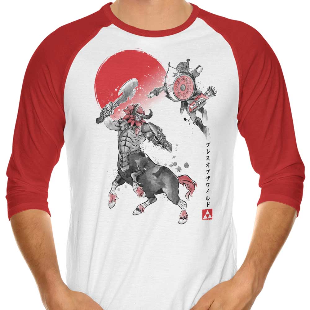 Battle in Death Mountain - 3/4 Sleeve Raglan