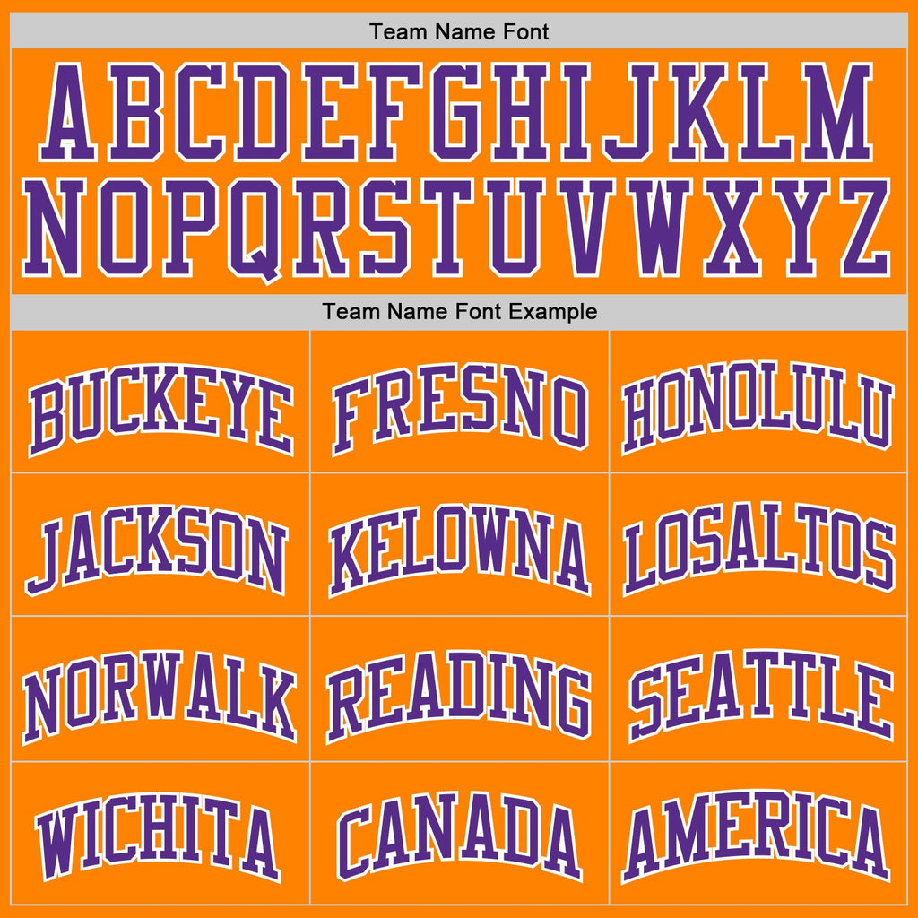 Custom Bay Orange Purple-White Authentic Basketball Jersey