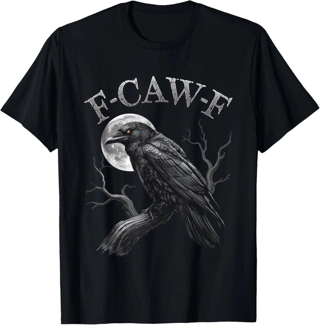 Black Crow, F-Caw-F Funny Black Bird moon Gothic Adult Humor Unisex Unisex