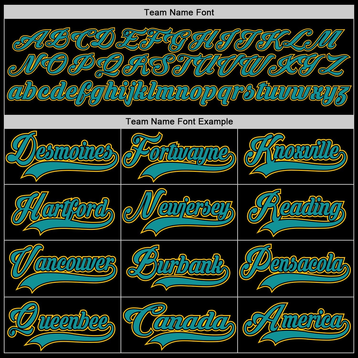 Custom Black Teal-Yellow Hockey Lace Neck Jersey