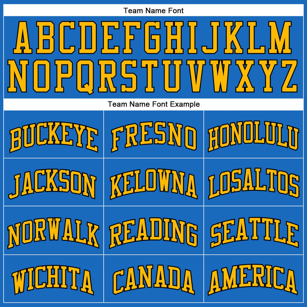 Custom Blue Gold-Black Authentic Throwback Basketball Jersey