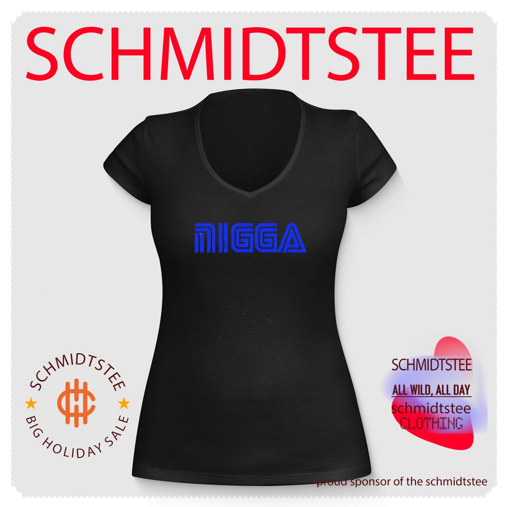Bold Blue NIGGA Logo shirt
