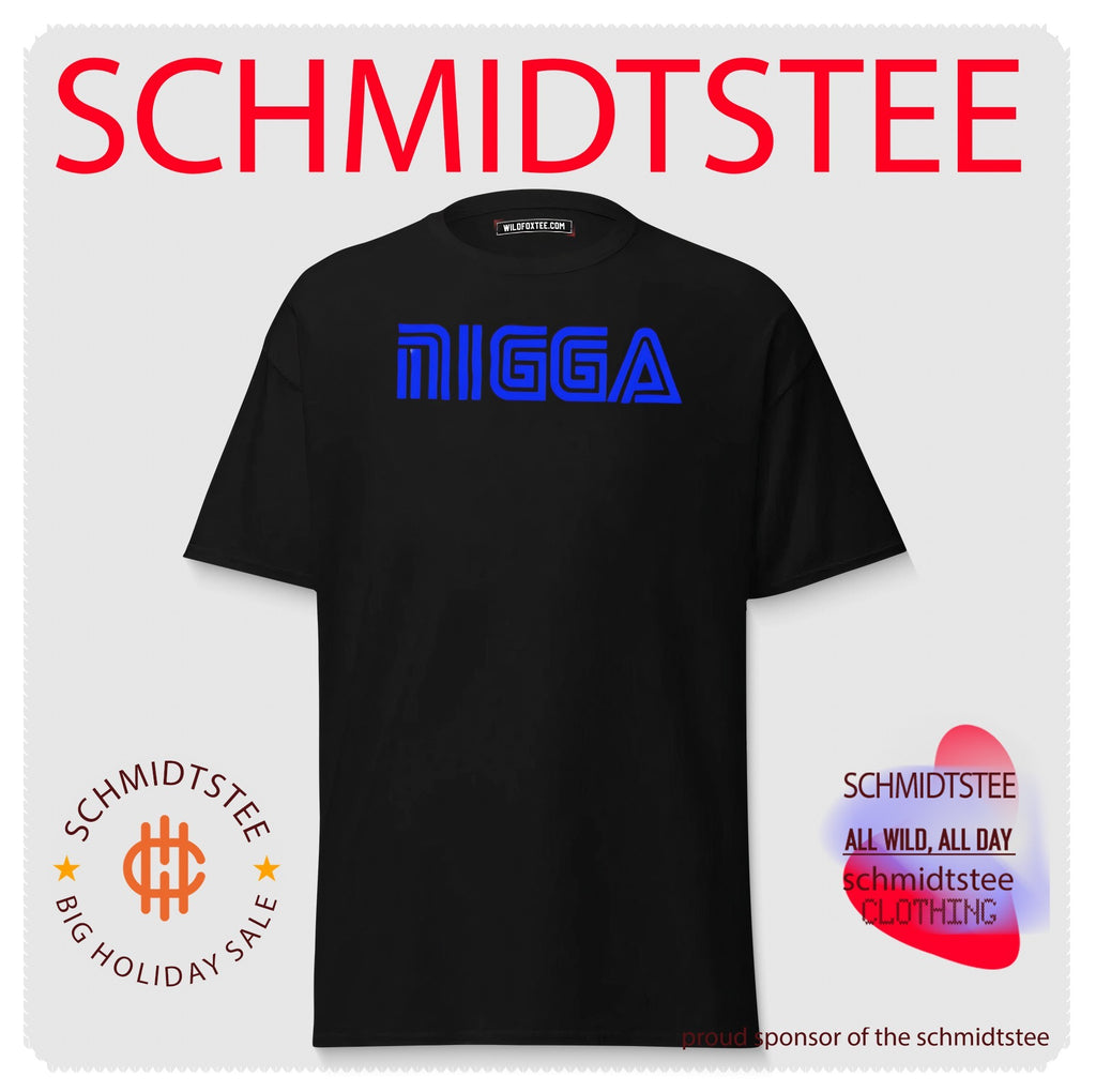 Bold Blue NIGGA Logo shirt