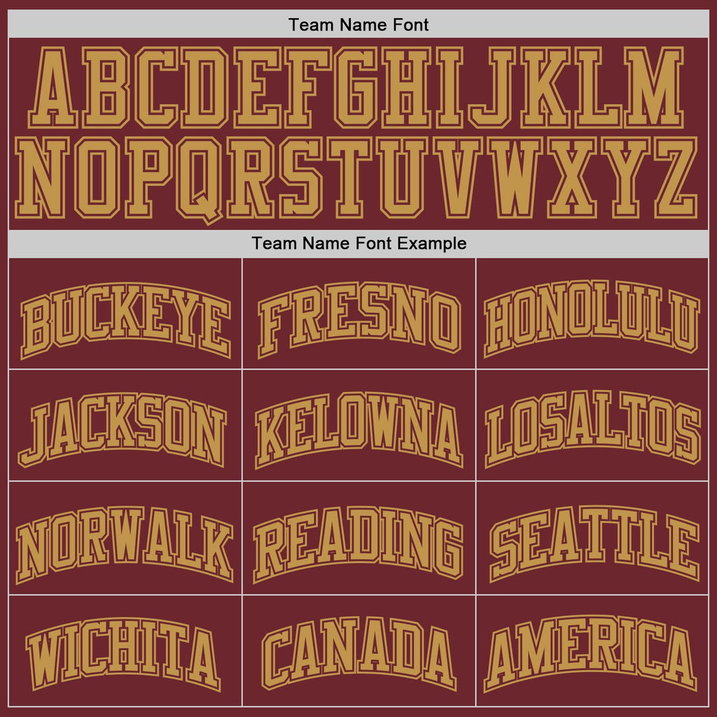 Custom Burgundy Old Gold Authentic Basketball Jersey