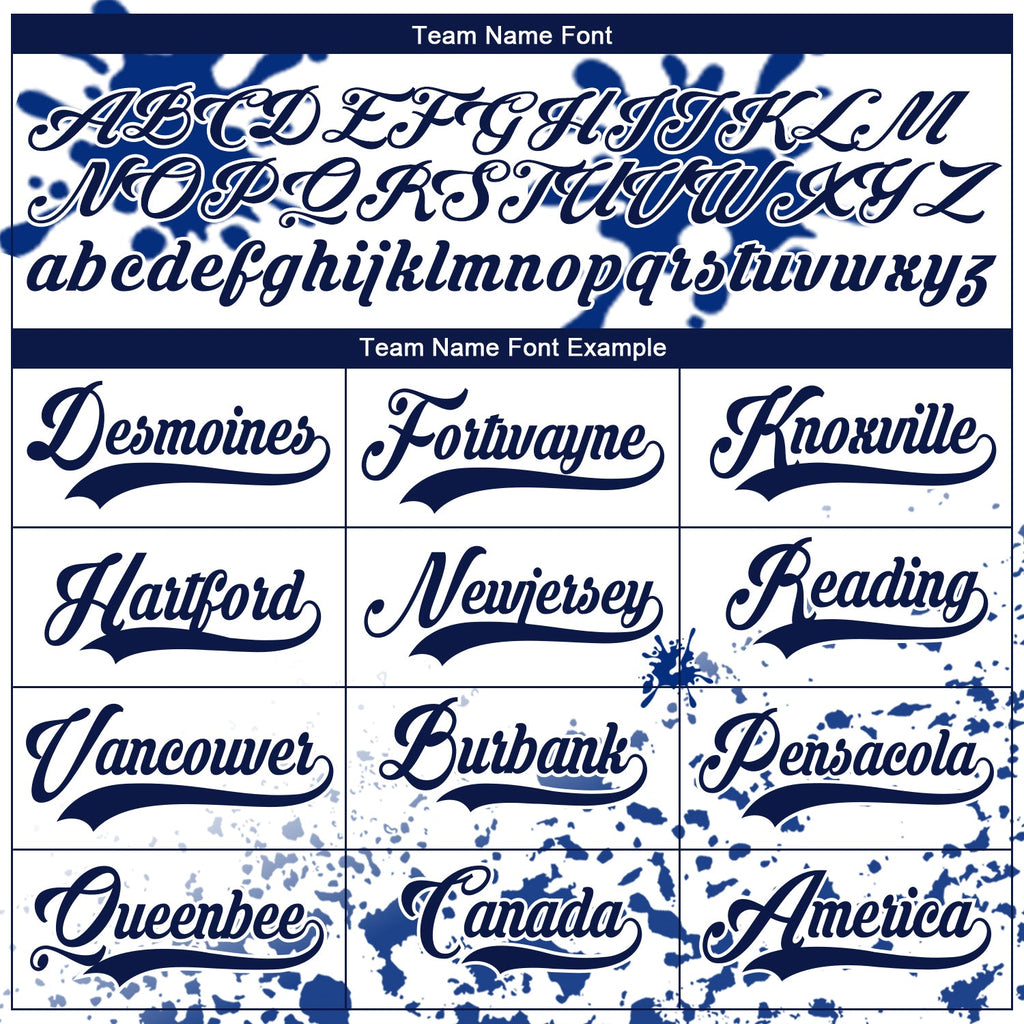 Custom Camo Navy Royal-White Splash Hockey Lace Neck Jersey
