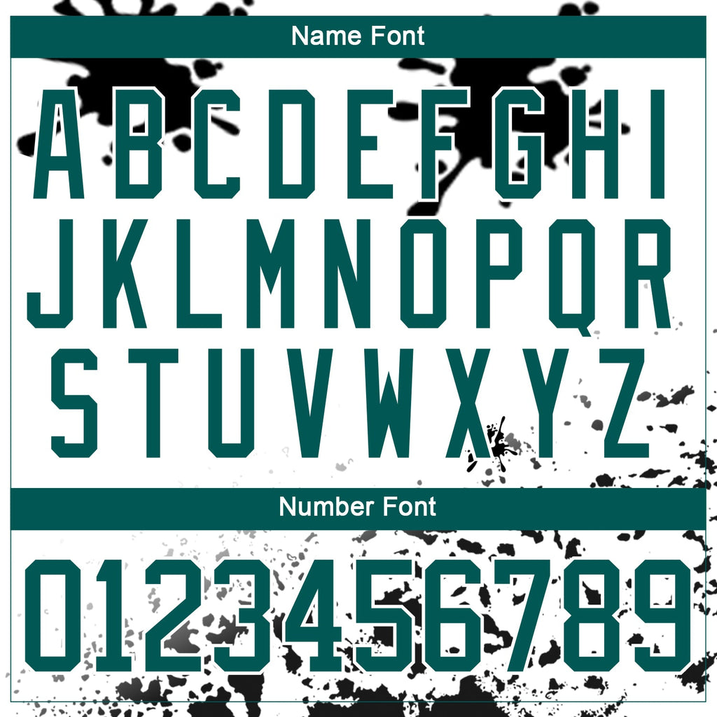 Custom Camo Midnight Green Black-White Splash Hockey Lace Neck Jersey