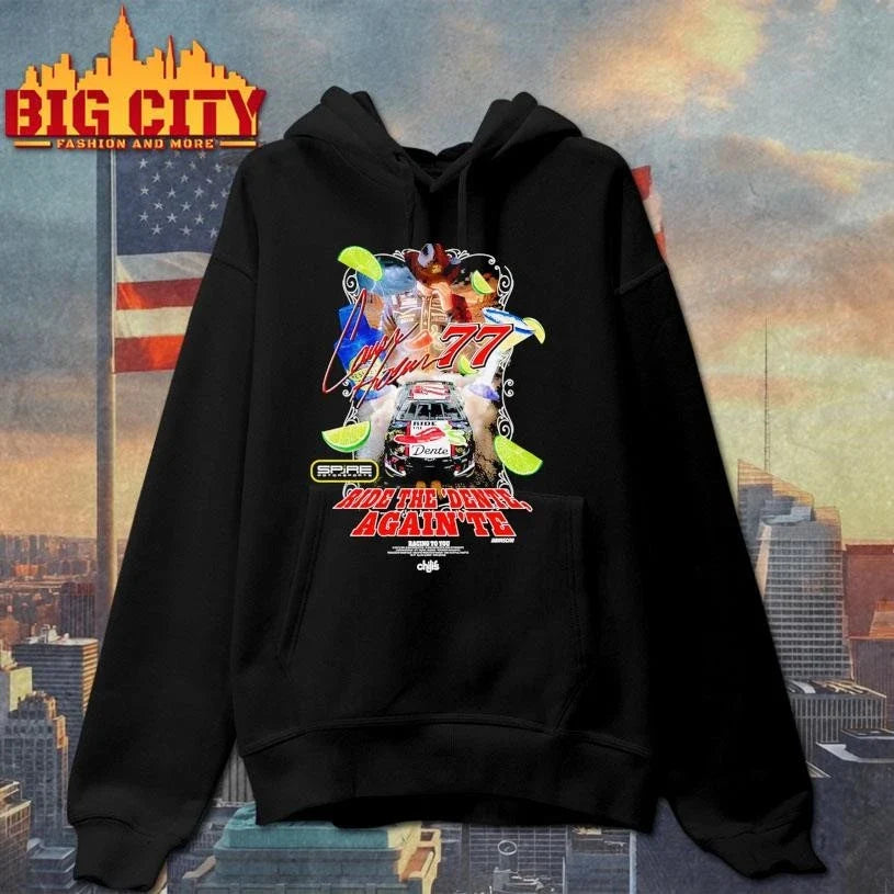 Carson Hocevar Spire Motorsports Black Chili’s Ride The ‘Dente Shirt Unisex