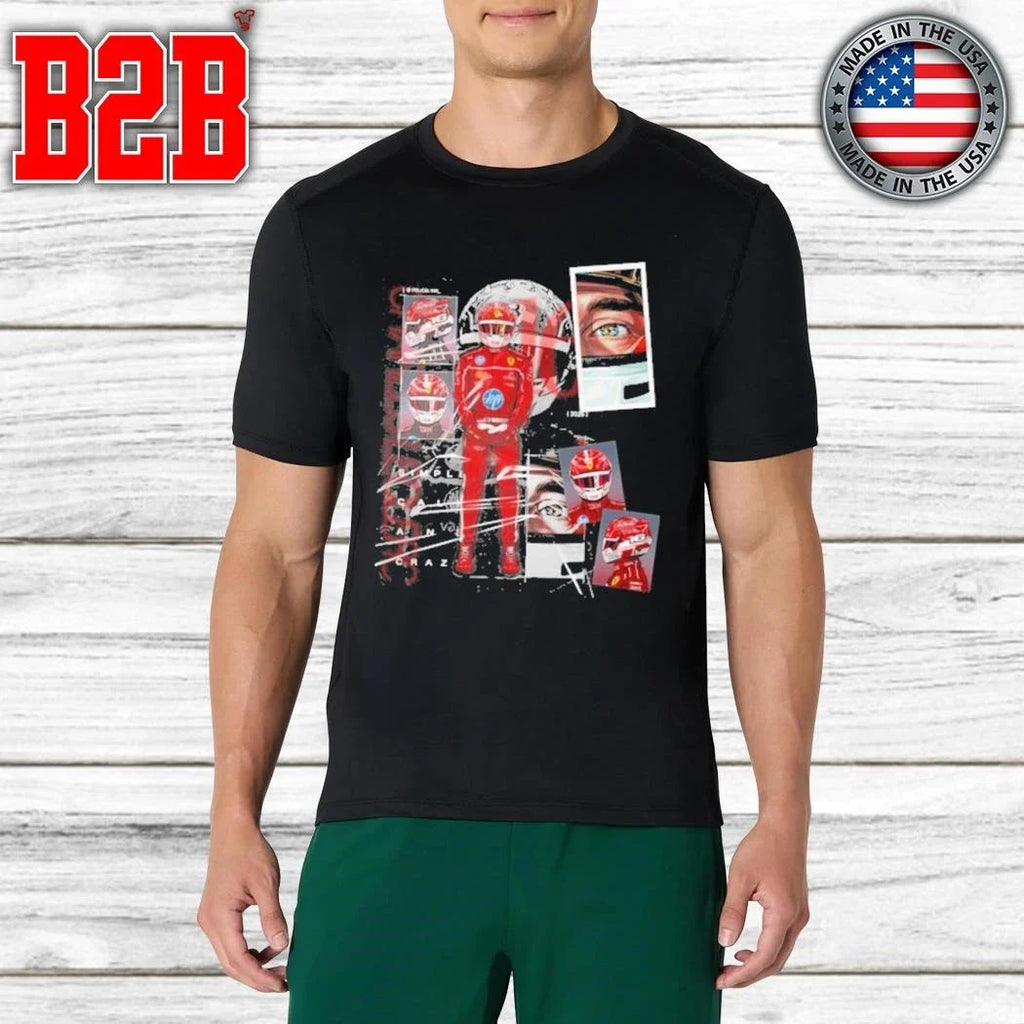 Charles Leclerc Ferrari 2026 F1 Racing Shirt Unisex