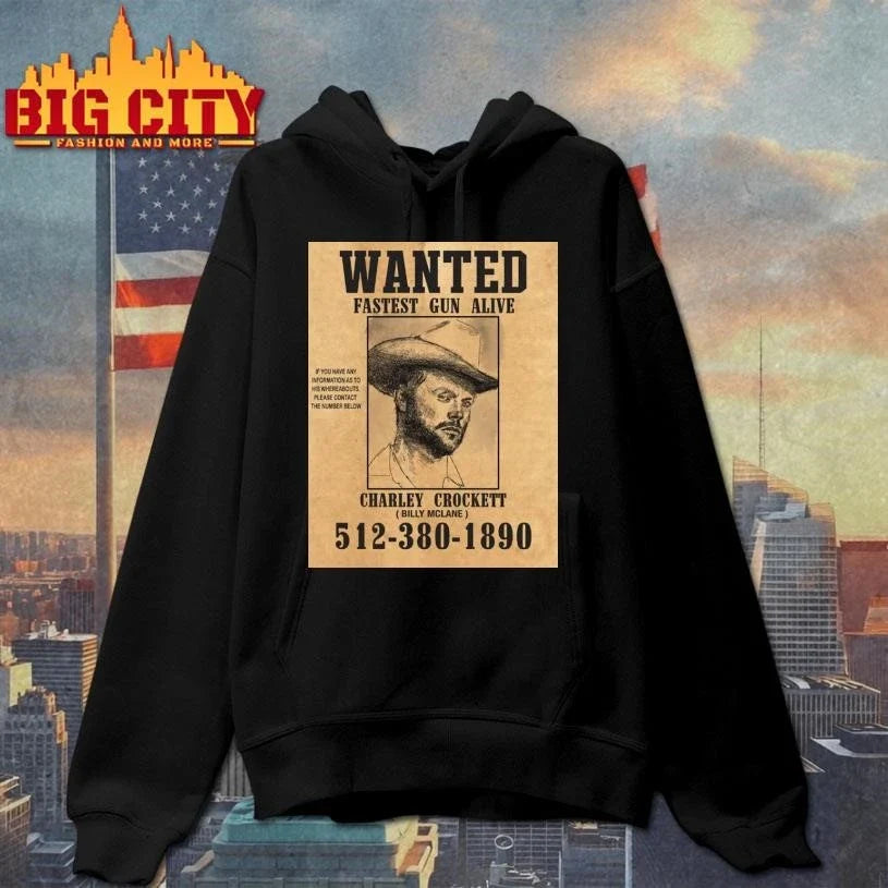 Charley Crockett Wanted Fastest Gun Alive Poster Shirt Unisex