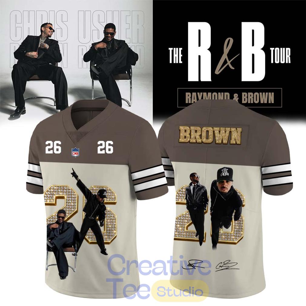 Chris Brown R&B Tour Special Football Jersey