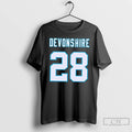 Classic Carolina Panthers Db M J Devonshire Number 28