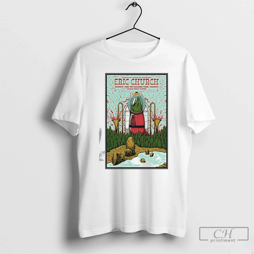 Classic Eric Church At Spokane Arena In Spokane Wa On Oct 25 2025 T Shirts