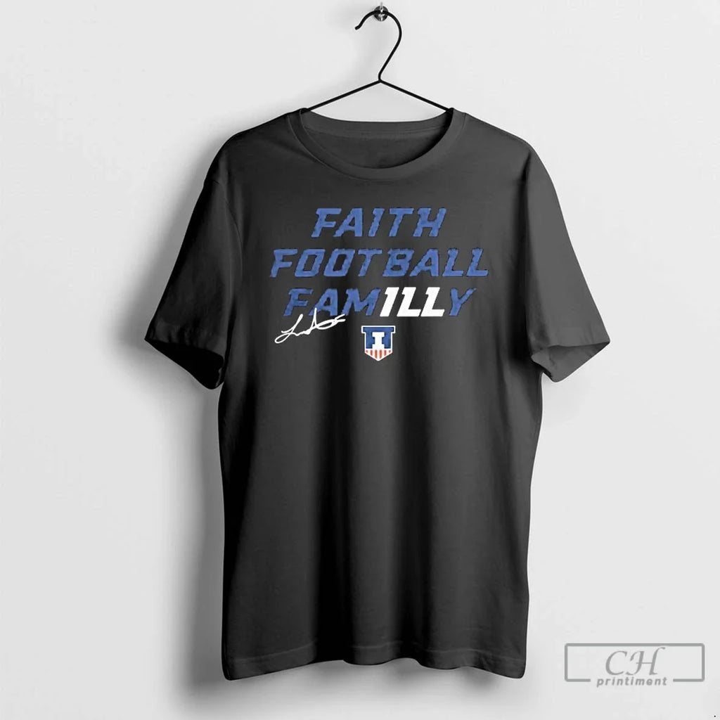 Classic Faith Football Fam1lly Football Signature T Shirts