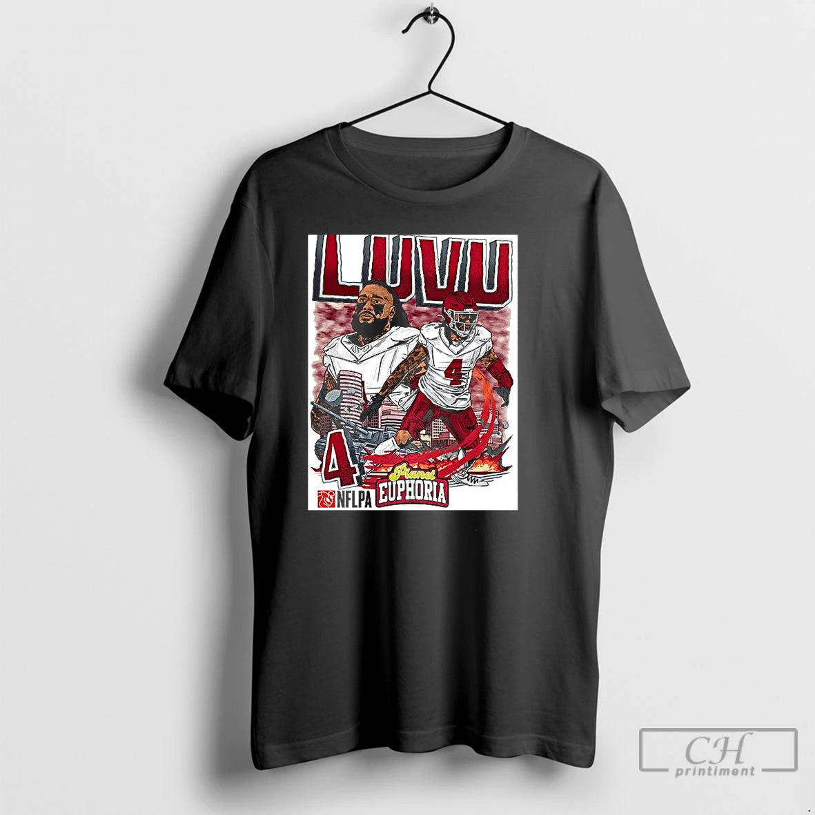 Classic Frankie Luvu Washington Commanders Football Tank Player Number 4 Cartoon