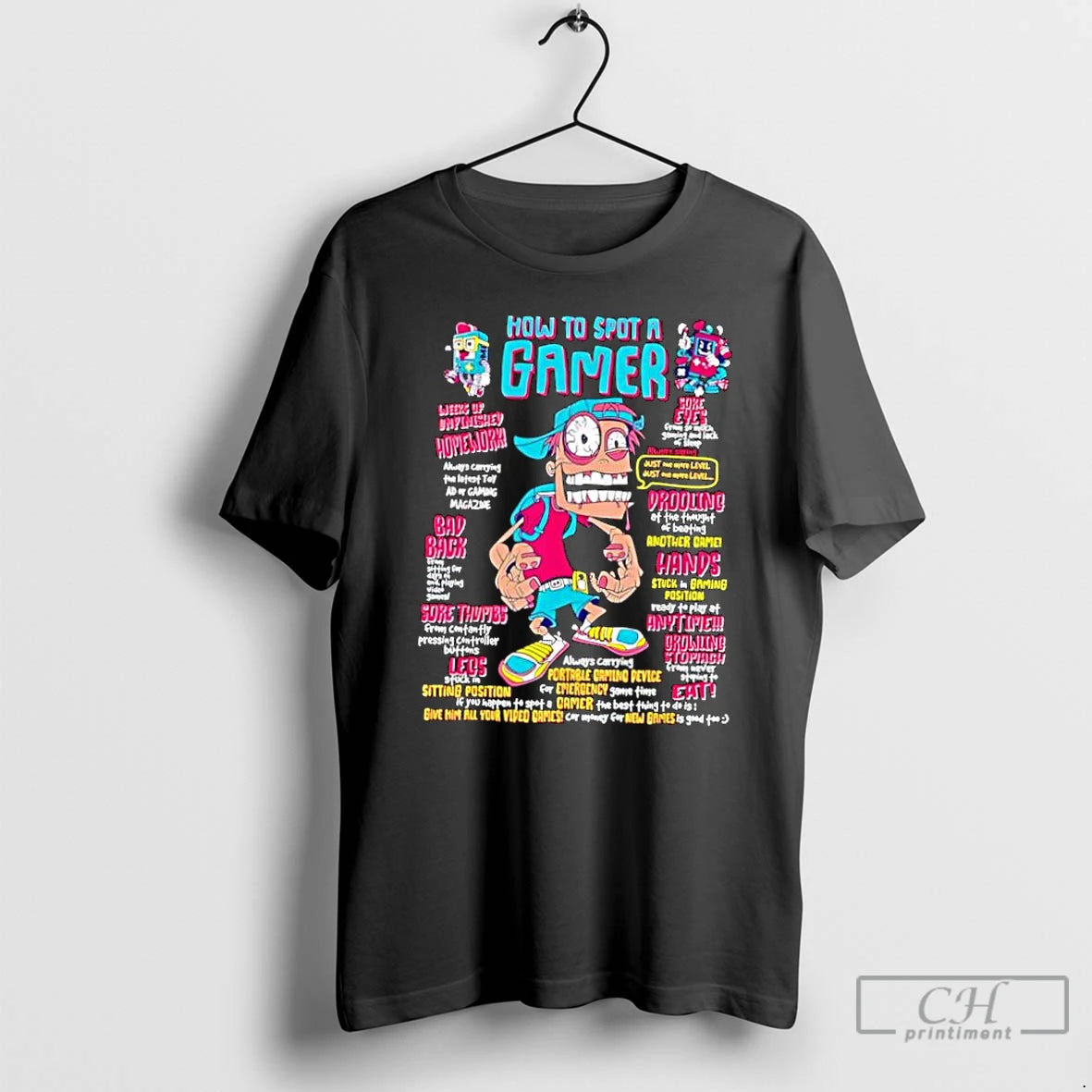 Classic How To Spot A Game Caricature Graphic