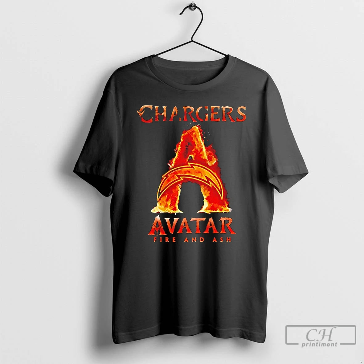 Classic La Chargers X Avatar Fire And Ash Logo